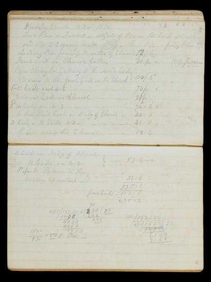 Pages 94 and 95 of the Notebook of John Urpeth Rastrick