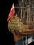 Whole model, full rigged, of ship of the line, H.M.S. 'Prince' (sailing ship; warship; ship model)