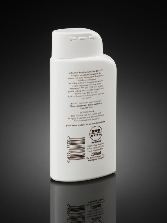 Boots SPF 25 sun lotion for sensitive skin