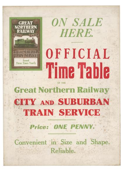 Showcard, Great Northern Railway