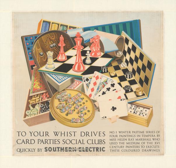 Winter pastime series - no.1. to your whist drives, card parties, social clubs