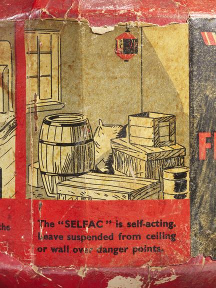 'Selfac' Automatic Fire Extinguisher by F.E. Proprietary Co. Ltd., England, 1940