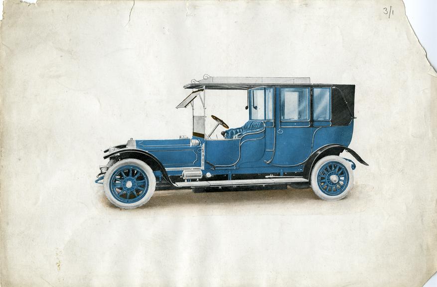 Photo showing a 233 Barker Landaulette on Rolls-Royce Silver Ghost chassis.