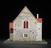 Model of stone built manor house at Little Chesterford