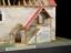 Model of stone built manor house at Little Chesterford