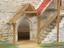 Model of stone built manor house at Little Chesterford