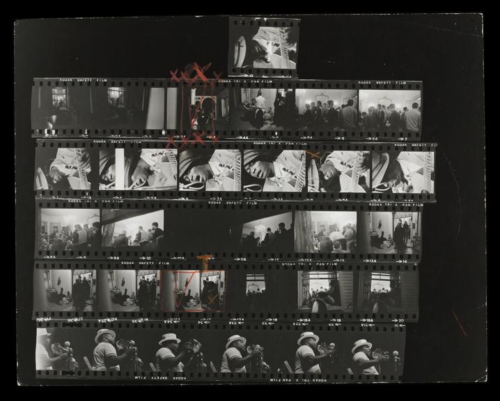 Contact sheet from the Newport Festival