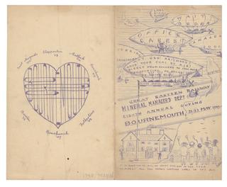 Itinerary sheet for Great Eastern Railway Outing, 1909