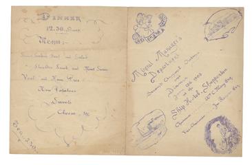 Itinerary sheet for Great Eastern Railway Outing, 1903