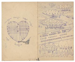 Itinerary sheet for Great Eastern Railway Outing, 1909