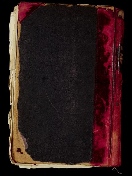 Rear cover of London & North Eastern Railway and successors clock record ledger no. 1