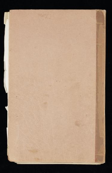 Rear cover of London & North Eastern Railway clock record book [no. 5]