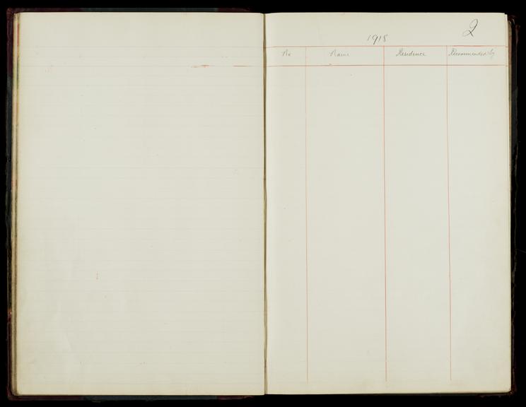 Pages 33 and 34 of the North Eastern Railway prosthetic limb register, surnames starting with Q