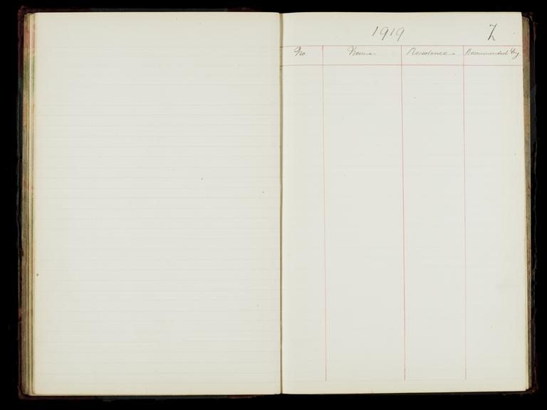 Pages 103 and 104 of the North Eastern Railway prosthetic limb register, surnames starting with Z