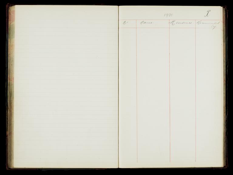 Pages 151 and 152 of the North Eastern Railway prosthetic limb register, surnames starting with X