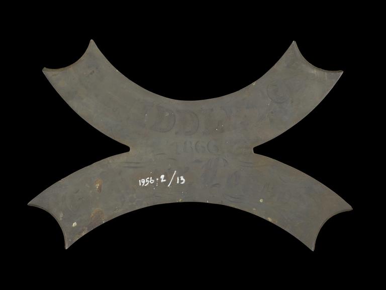 Brass maker's plate