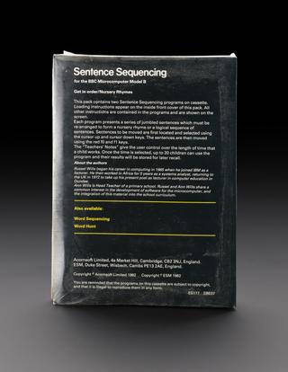'Sentence Sequencing' BBC Microcomputer B game