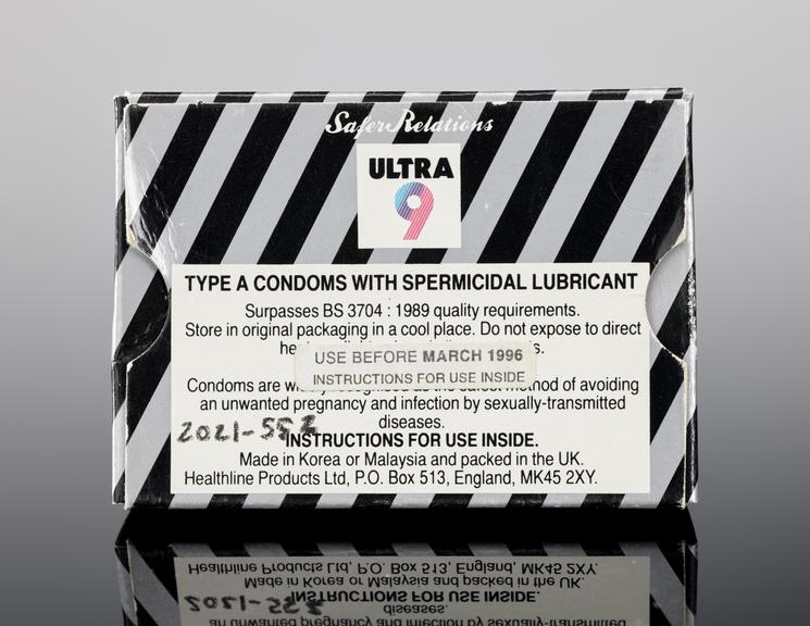 Condom packaging, Safer Relations 'Ultra 9'