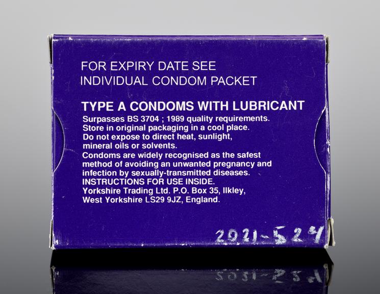 Packet of 2 flavoured condoms, 'Chocdoms' | Science Museum Group