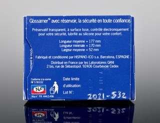 Condom packaging, Durex 'Gossamer'