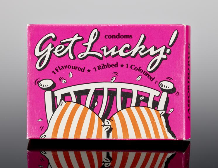 Condom packaging, 'Get Lucky'