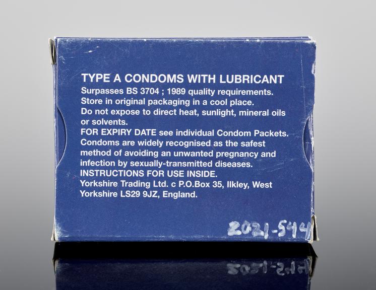 Coconut flavoured condom in packet
