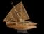 Rigged Model of a Fijian Double Canoe with Mast (model - representation; watercraft)