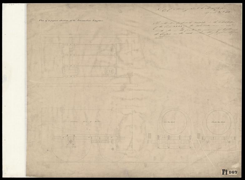 Plan of a proposed alteration to locomotive engines