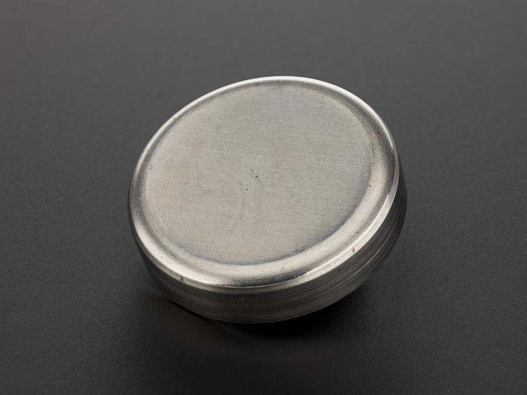 Metal cap, part of testing equipment for experimental oscillogyro