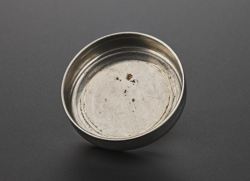 Metal cap, part of testing equipment for experimental oscillogyro