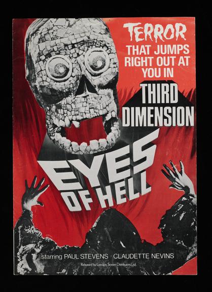 Promotional leaflet for 'Eyes of Hell'