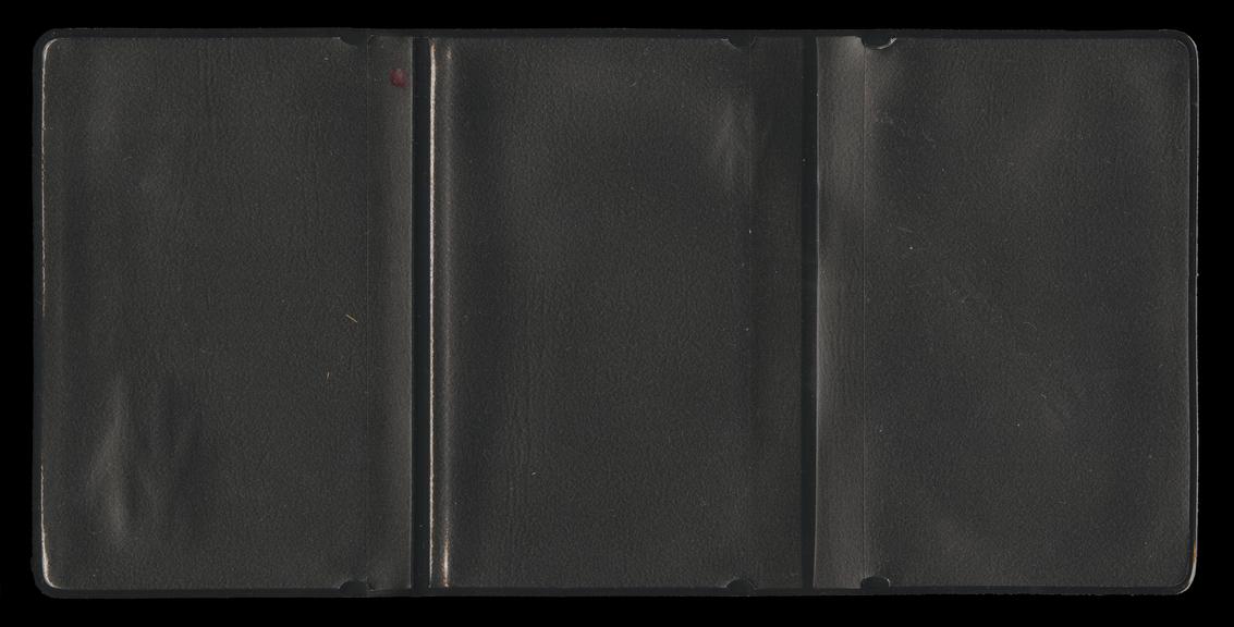 'Bring Back British Rail' rail card wallet featuring the‘reverse arrows’ logo