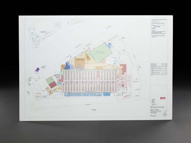 Planned Build of NHS Nightingale North West Floorplan Sign