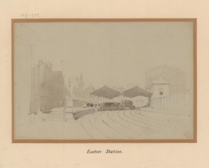 Wash drawing, London & Birmingham Railway