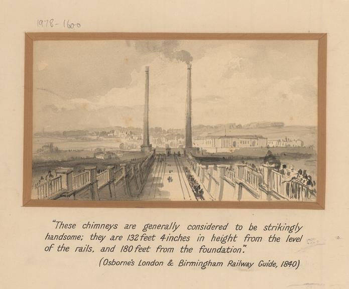 Wash drawing, London & Birmingham Railway (drawing)