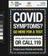'COVID symptoms Go here for a test' leaflet