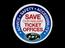 Pin badge with the message "Save our Ticket Offices, keep ticket offices open"