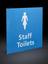 'Staff Toilets' Sign from NHS Nightingale North West