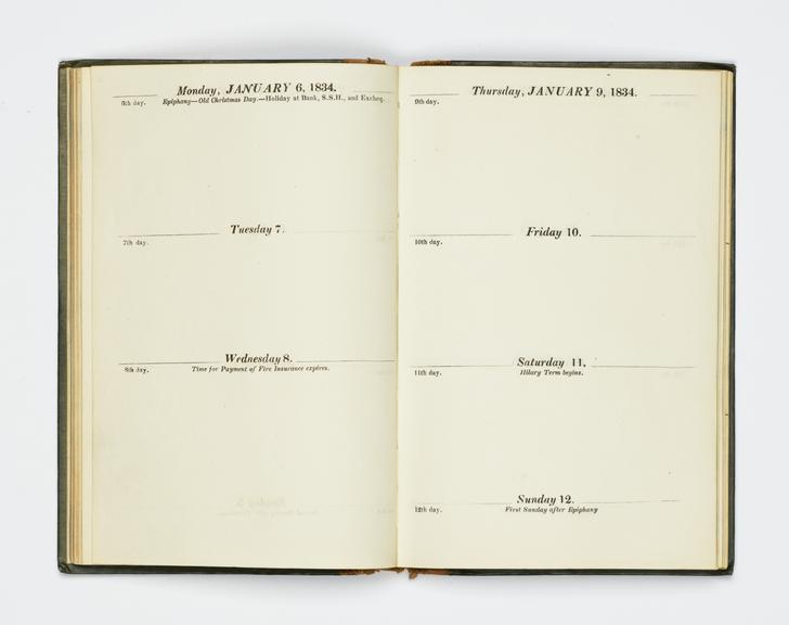 Pages 3 and 4 of the manuscript section of Robert Stephenson's diary