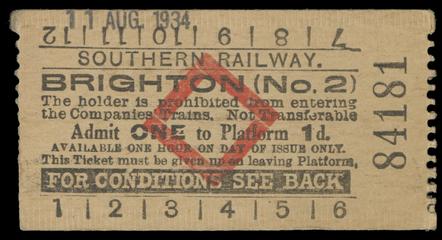 Brighton (No.2) Platform Ticket
