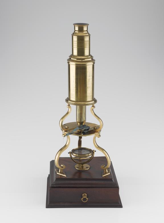 Culpeper-type microscope in brass