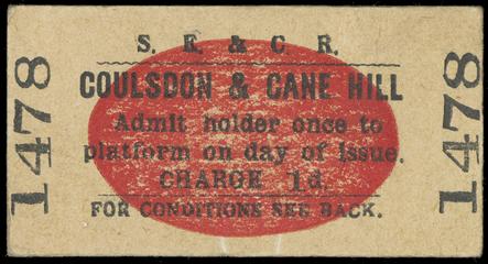 Coulsdon & Cane Hill Platform Ticket
