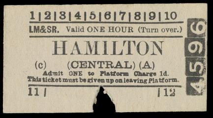 Hamilton (Central) Platform Ticket