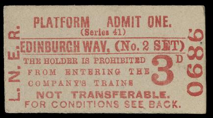 Edinburgh Waverley Platform Ticket