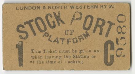 Stockport Platform Ticket