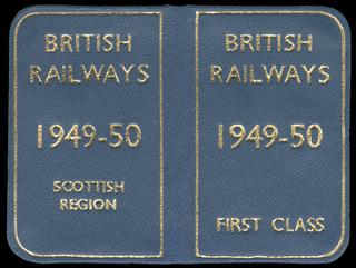 British Railways (Scottish Region) Free Pass