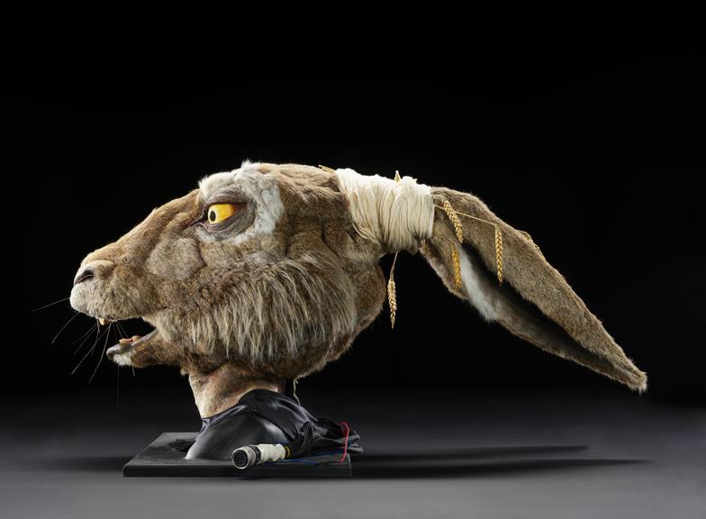 Animatronic head of the March Hare from 'Alice in Wonderland Animatronic head of the March Hare from 'Alice in Wonderland