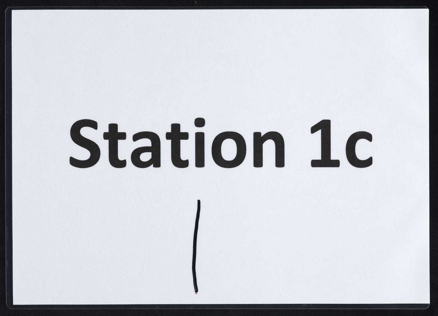 Sign for station 1c at a COVID-19 testing centre | Science Museum Group ...