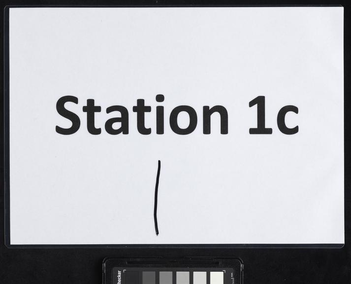 Sign for station 1c at a COVID-19 testing centre