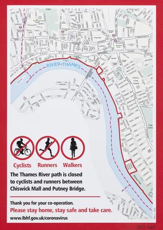 Notice for users of the Thames River Path